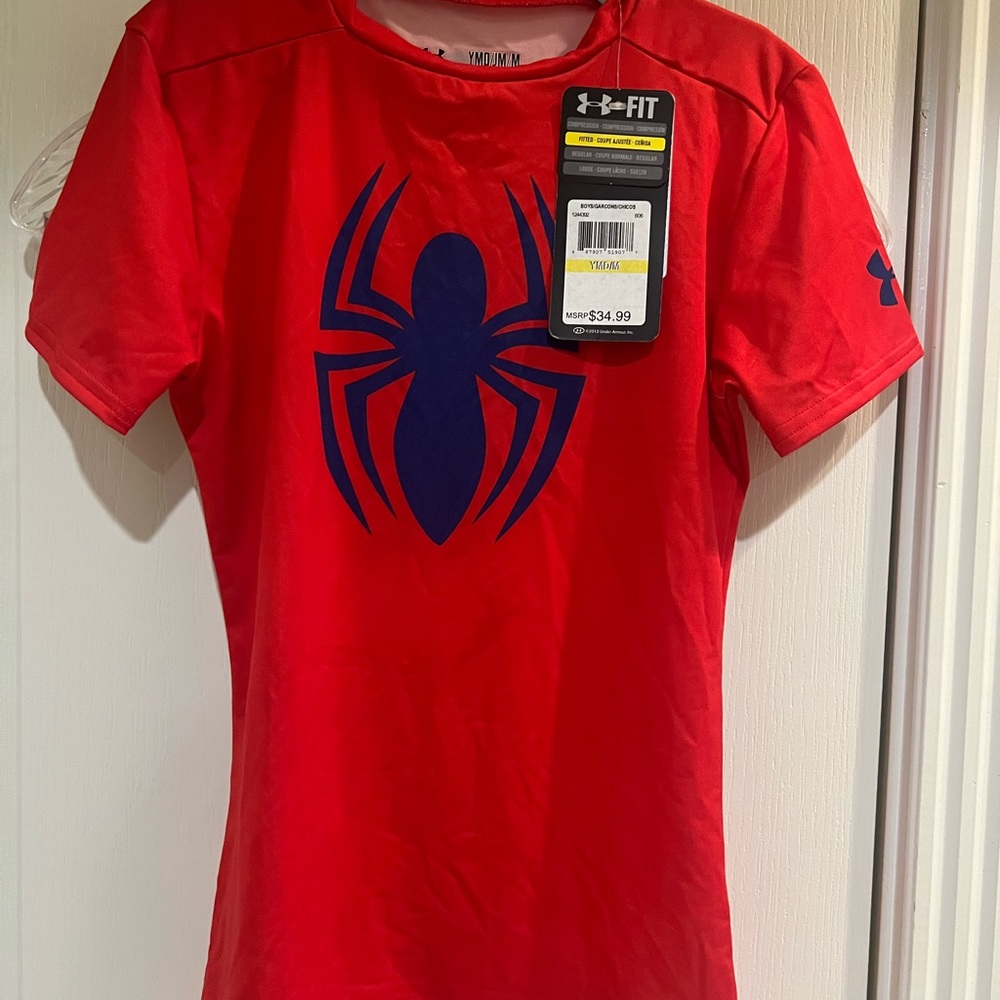 Boys Under Armour Spider-Man Compression Top Size Youth Medium